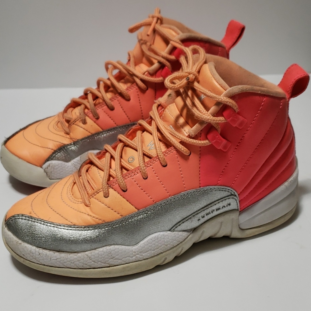AIR JORDAN 12 GS "SUNSET", Size 5